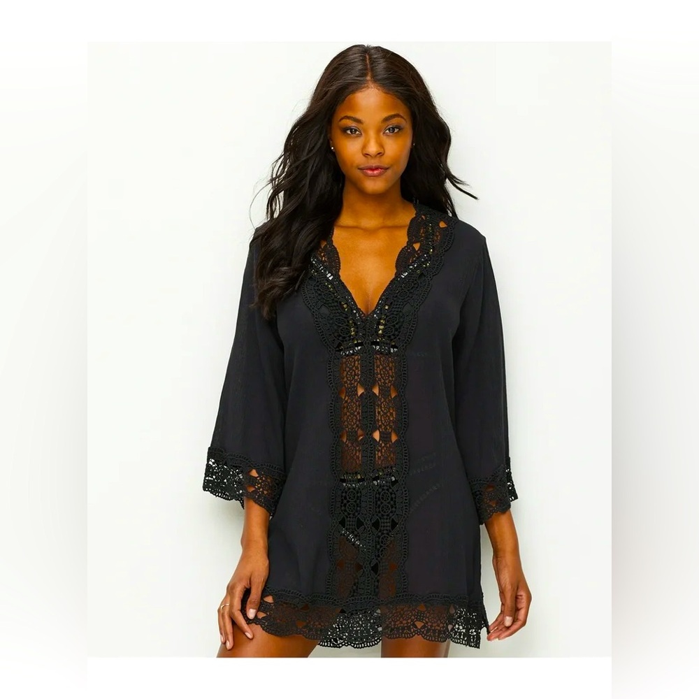 La Blanca Island Fare Tunic Cover-Up Size Small NWT